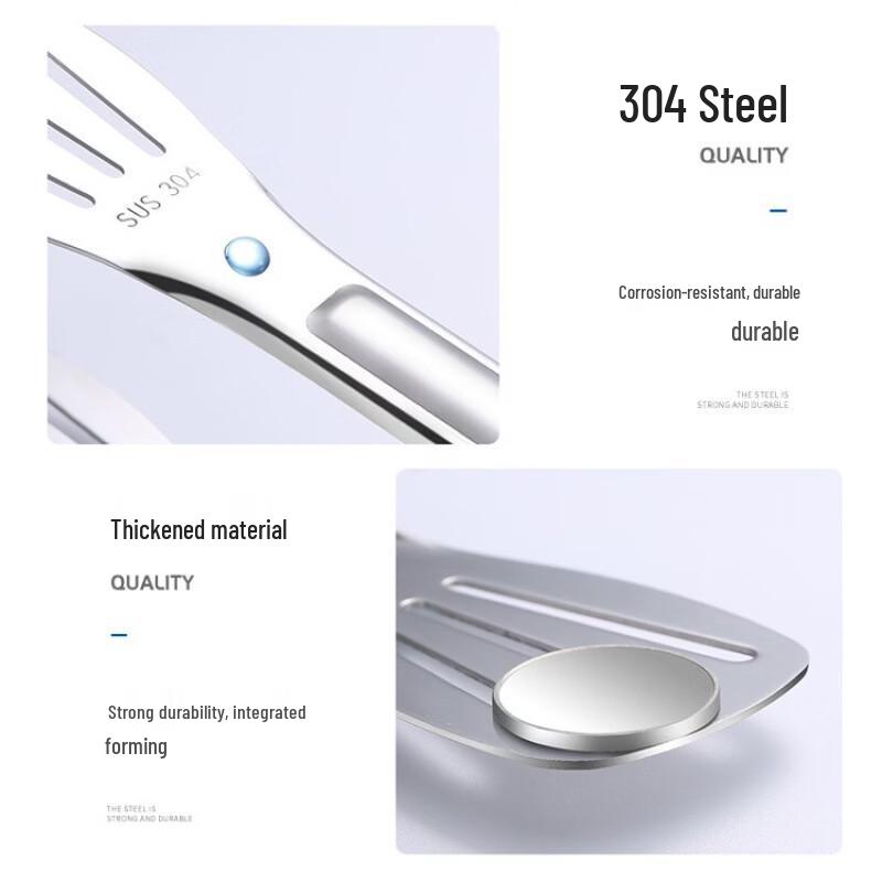 Zhishi 304 Stainless Steel BBQ & Kitchen Tongs - Set of 3