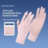 Sun Protection Gloves - Women's Summer Ice Silk Fingerless UV-Resistant Cycling Breathable Anti-Slip Touchscreen Lightweight Model