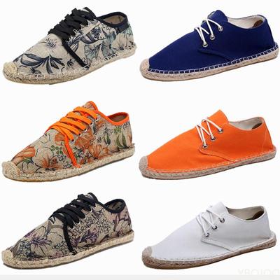Νέα Μόδα Πορτοκαλί Ανδρικά Loafers Flats Ανθιστό Μοτίβο Ανδρικά Casual Παπούτσια Λινό Διαπνέοντα Ανδρικά Παπούτσια Οδήγησης mocasines de hombre