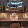 Angel Wings Halo Lace Solid Color Mouse Pad Large Gaming Table Cushion Non-slip Laptop Tablet Big Mousepad XXL Mat Mini PC Playmat With Lock edge