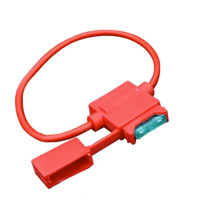 14AWG wasserdichter Inline-Flachsicherungshalter für Autos, Motorräder, Roller, Geländefahrzeuge mit 30A-Sicherung