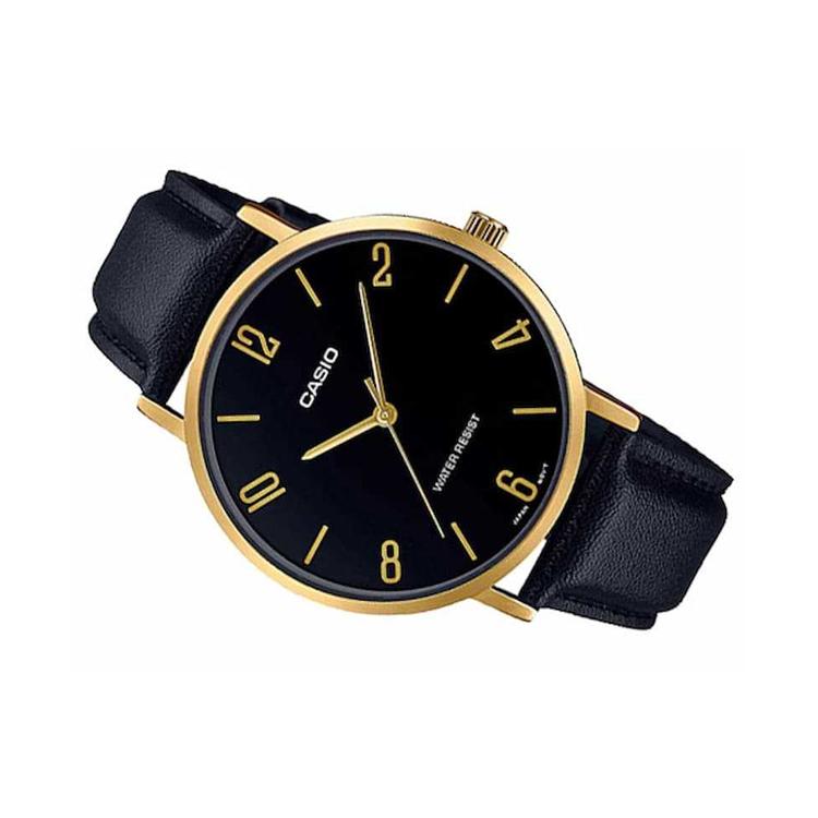 CASIO Men Standard Series Black Watch MTP-VT01GL-1B2 MTP-VT01GL-1B2