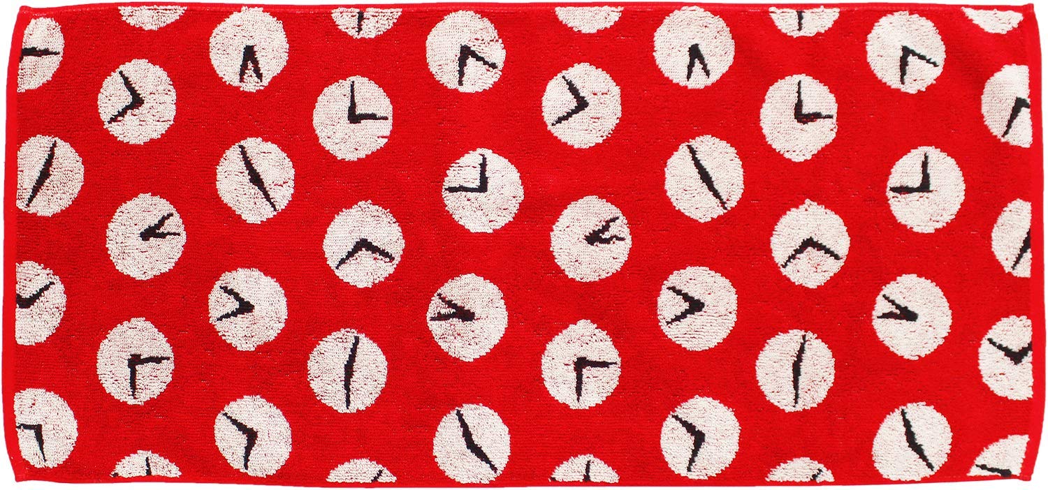 

Kusubashi Mon Ori Doraemon Time Cloth Face 75 x 35 Towel, Red, Approx. cm, A-87113-31-R