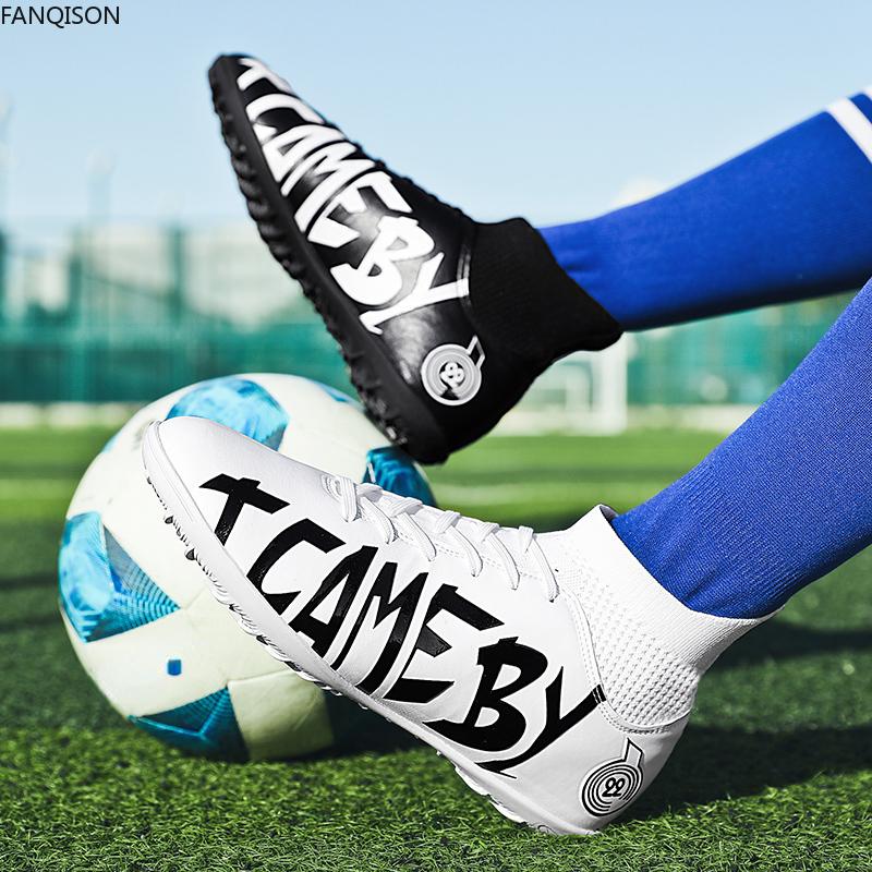 31-48 Cizme de fotbal pentru bărbați/femei, talpă moale din cauciuc, vârfuri scurte, gazon artificial, pentru competiții în interior, pantofi de fotbal profesioniști pentru copii