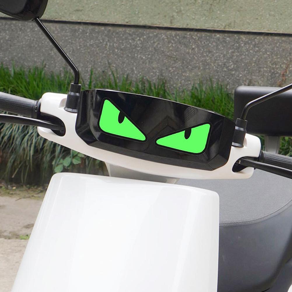2Pcs Motorcycle Devil Eye Sticker Waterproof Helmet Sticker for Motorbike Car Window Body Decoration Stickers Decals Vinyl