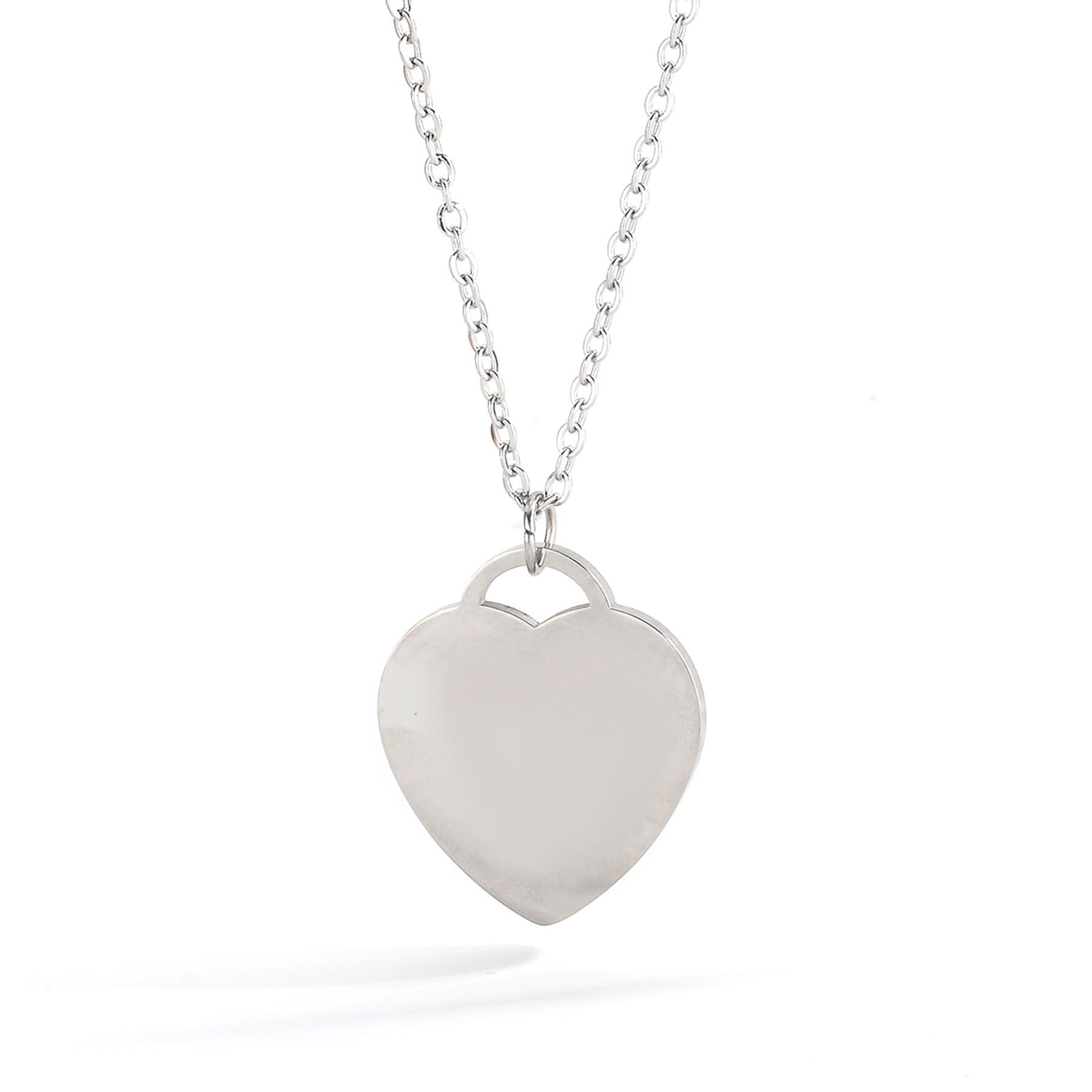 Персонализированное ожерелье-подвеска со словами и фото для женщин, нержавеющая сталь, лазерная гравировка изображения, персиковый кулон, чокер 50cm