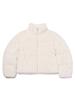 Kirsh Faux Fur Semi-Crop Down Jumper [Ivory]