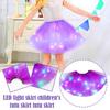 LED svítící světlo Děti Dívky Princezna Tutu Sukně Dětské Oblečení Svatba Párty Tanec Minisukně Kostým Cosplay LED Oblečení