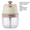 Electric Garlic Chopper with Stainless Steel Blades Mini Food Processor for Mincing Purees Portable Kitchen Gadget for Home Camping Travel