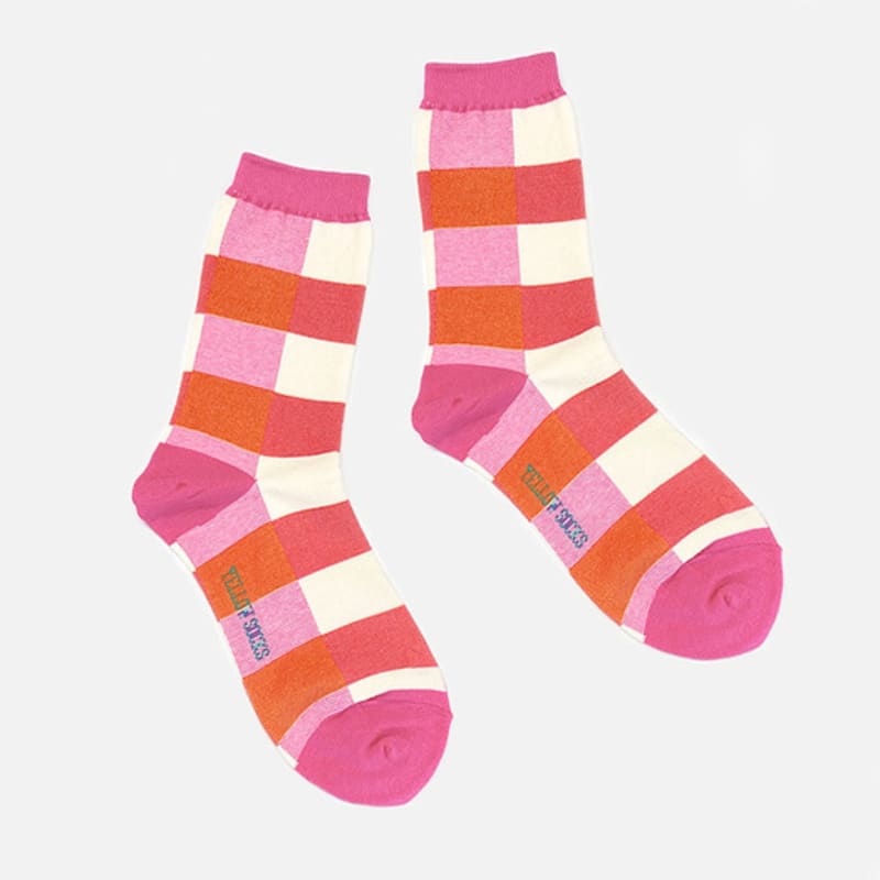 

ЖЕЛТЫЕ НОСКИ КВАДРАТНЫЙ БЛОК РОЗОВЫЙ pink