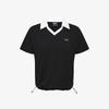 Hwilla Women'S Ribbed Training Collared Short Sleeve Tee (Fs262Ts02F001001)
