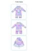 Girls' Unicorn Long-Sleeve Swimsuit with Swim Cap - Sun Protection Surf Suit