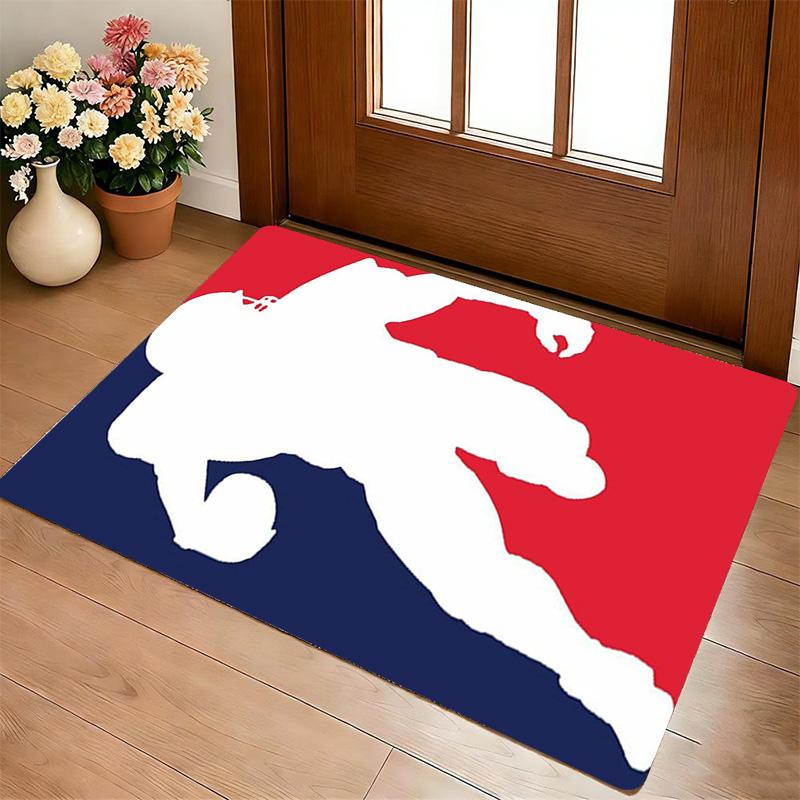 Football Player Living Room Nonslip Area Rug Soft Carpet For Bedroom Game Playroom Sofa Office Home Decor Doormat Christmas Gift C10254
