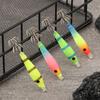 2pcs Blowpipe Hook Squid Jig Luminous Uv Glow In The Dark Hard Turlutte Lure For Fishing Squid Octopus Cuttlefish Artificial Bai