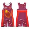 Tuta Singola da Wrestling per Uomo Donna Uniforme Alta Elasticità Tuta da Allenamento Competizione Freestyle
