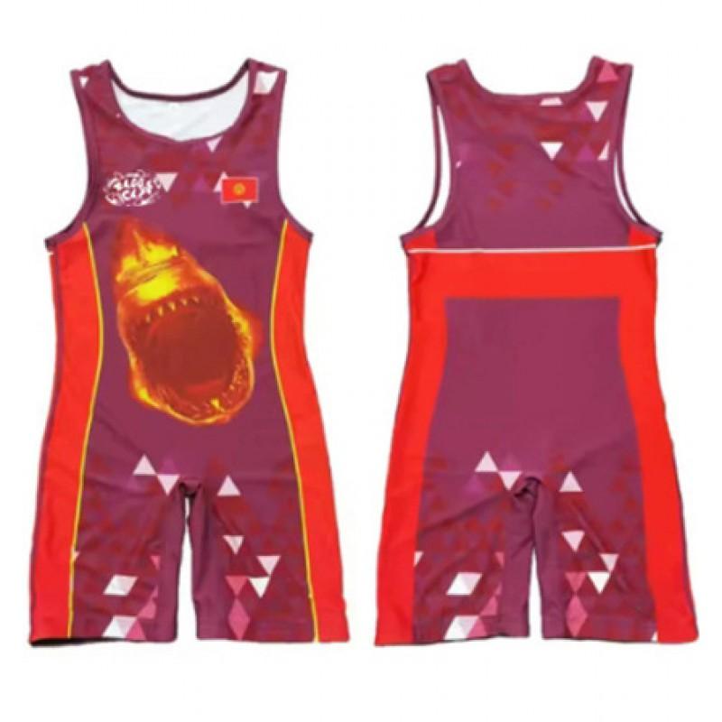 Tuta Singola da Wrestling per Uomo Donna Uniforme Alta Elasticità Tuta da Allenamento Competizione Freestyle