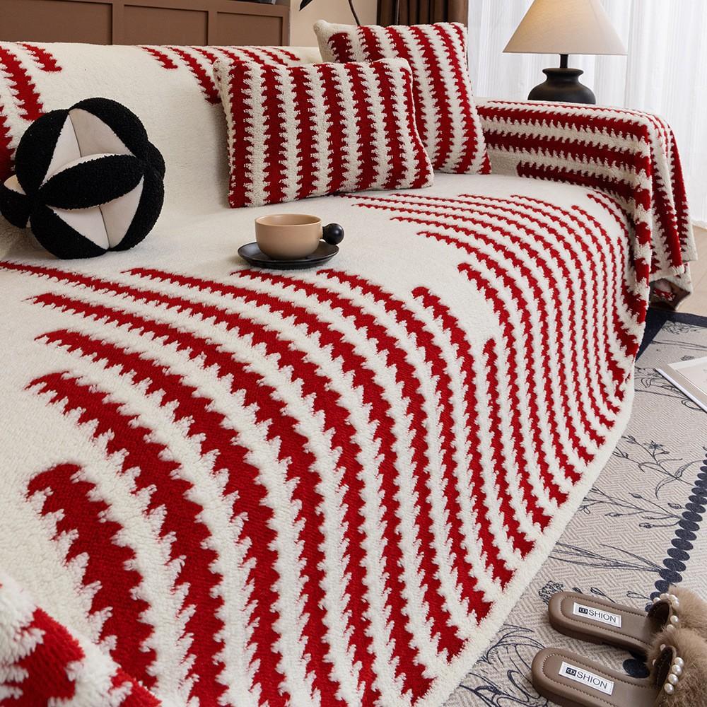 Retro high-end autumn and winter plush sofa towel cover 2026 new non-slip one whole universal full cover cover