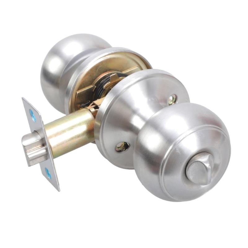 Elegant Door Knobs with Square Rosettes Privacy Lock Portable Accessory for Bedroom and Bathroom Daily Casual Use