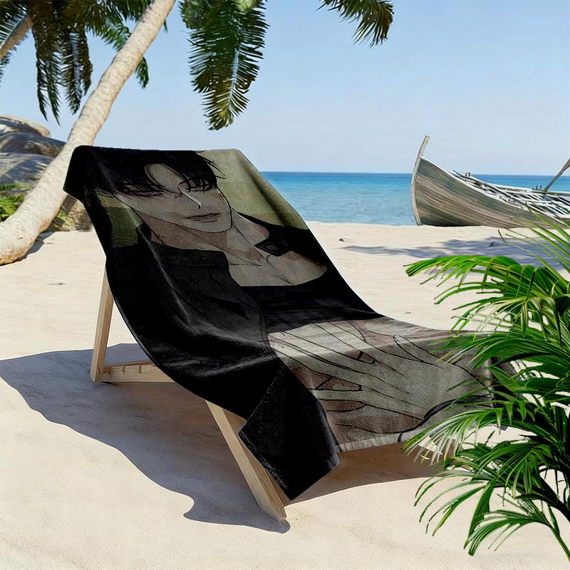 Tears On a Withered Flower Beom Tae Ha Print Beach Towel, Large Soft Quick Dry Towel for Beach Camping Swimming