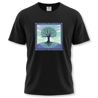 Yggdrasil Tree of Life T-Shirt | Celtic Knot Roots Branches Graphic Tee