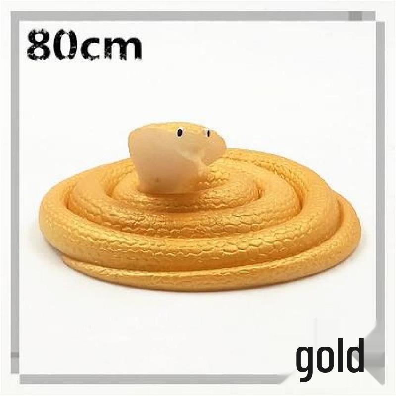 Children's Large Soft Rubber Green Snake Prank Toy Model