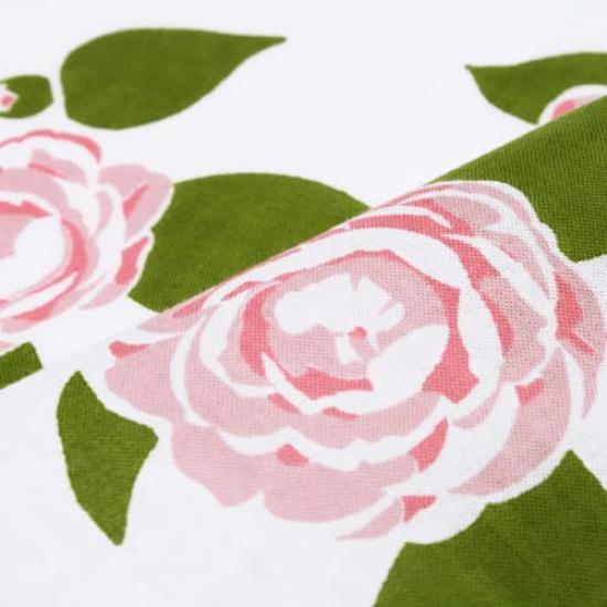 Somenoanbo Tenugui Maiden Hand Authentic Made in 35cm x 100cm "Smiling Camellia" Towel, Dyed, 100% Cotton, Tokuoka, Japan,