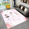 Cute Ballet Girl Ballerina Cartoon Area Rug,Carpet for Home Living Room Bedroom Sofa Doormat Decor,kids Play Non-slip Floor Mat