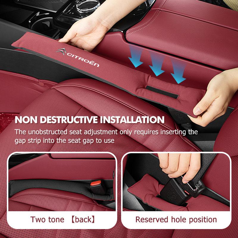 Car Seat Gap Filler Side Seam Plug Strip Leak-proof Strip For Citroen Jumper Celysee Cactus Picasso Aircross Saxo Grand ajn256