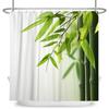 Rural Landscape Shower Curtains Creek Stone Lotus Buddha Bath Curtain Natural Scenery Waterproof Bathroom Home Decor With Hooks