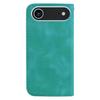 For iPhone 17 Air Stand Case 7-Shaped Pattern Imprint Leather Phone Cover with Strap