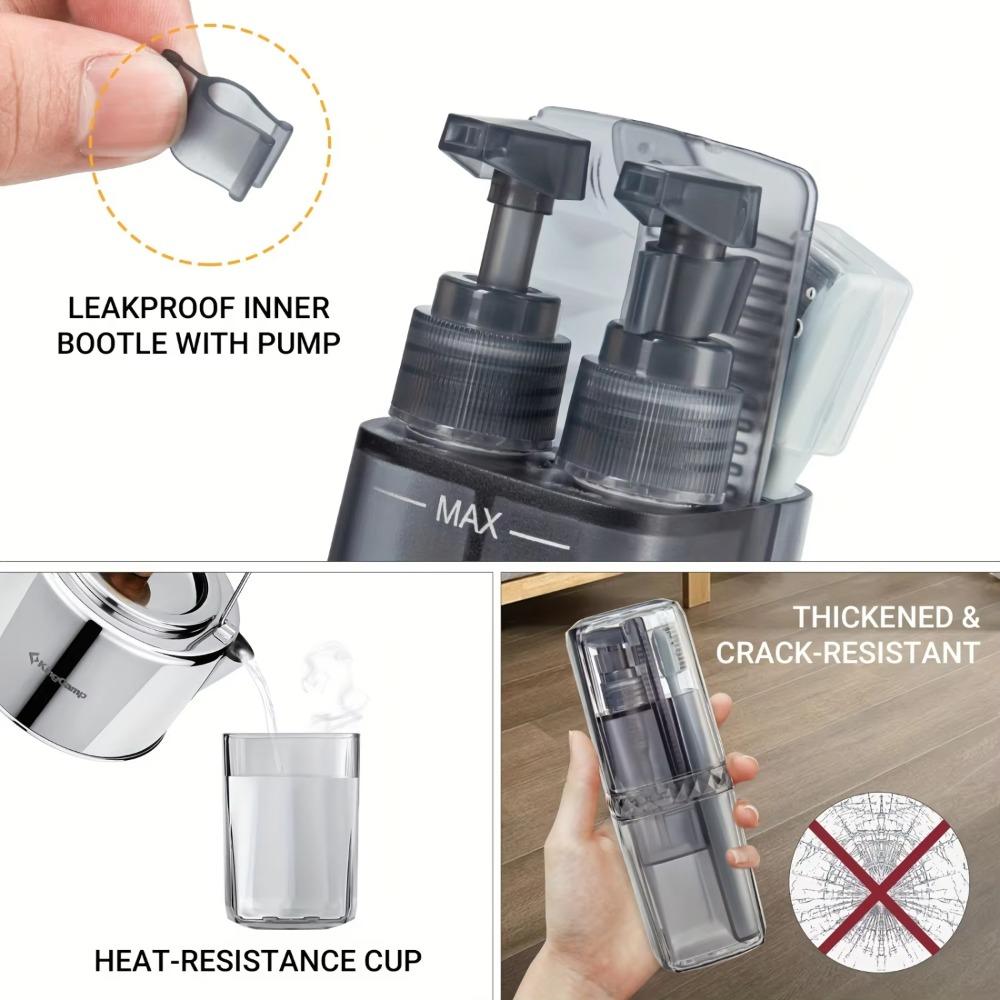 6 in 1 Travel Toothbrush Cup Fall-resistant Toothbrush Case Travel Mouthwash Cup  Business Trip