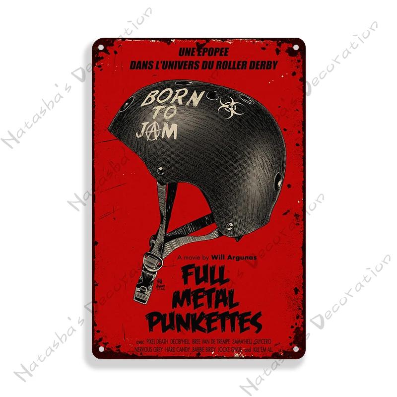 Classic Movie Metal Poster Full Metal Jacket Wall Decor Metal Tin Sign Vintage Wall Plate Retro  Plaque Industrial Decor