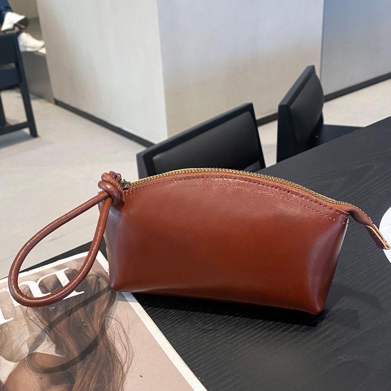 Versatile Casual Wristlet Purse Minimalist Solid Color Handbag Small Handle Bag Wallets Mini Handbag For Women Gifts