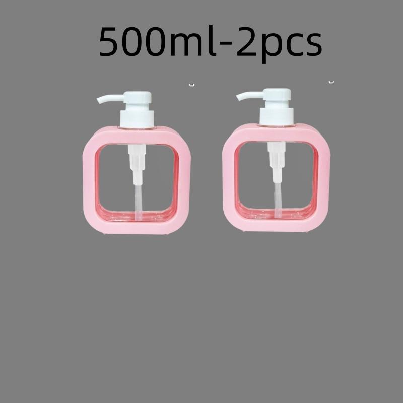 300/500ml Badkamer Zeepdispensers Hervulbare Lotion Shampoo Douchegel Houder Draagbare Reizen Dispenser Lege Bad Pomp Fles