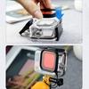 Quadratisches Gehäuse Tauchfarbe Linsenfilter für GoPro HERO8 Black