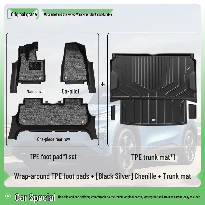Changan New Deep Blue S05 TPE Floor Mats - Compatible with 26 Models, Full Coverage Car Accessories.