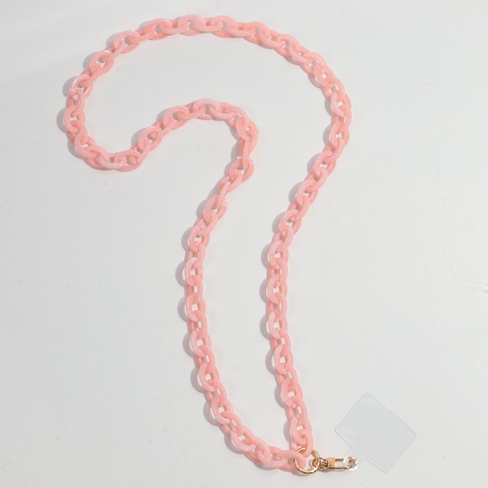 120cm Anti-Lost Colorful Acrylic Phone Chains for Women Portable Rope Neck Strap Cell Phone Chain Accessories Gifts Outdoor