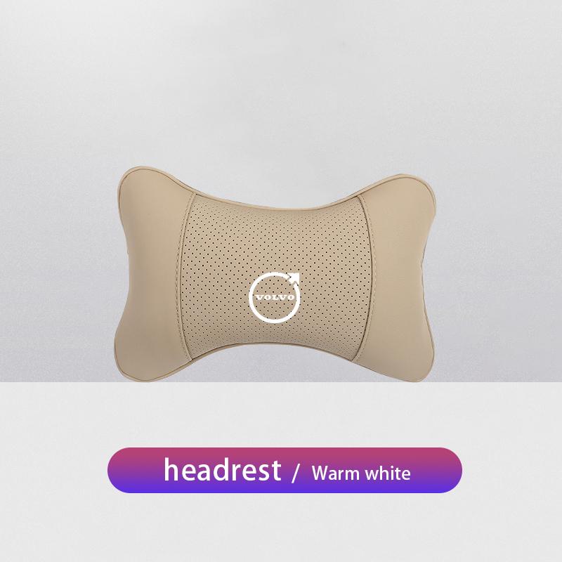 

1Pcs Auto Headrest Car Logo Seat Neck Pillow For Volvo S80 T6 V90 EX30 EM90 C40 S40 S80L XC-Classic C70 CX70 Rdesign Olestar AWD