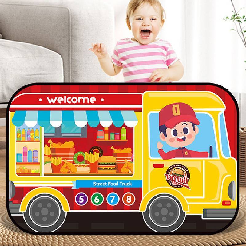 Ice Cream Car Foldable Play Tent With Ocean Ball Pool For Kids Indoor Fun