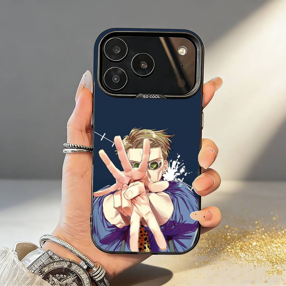 Anime K-Kento N-Nanami Phone Case For iPhone17,16,15,14,13,12,11,Pro,MAX Gray Matte Silicone Black Cover