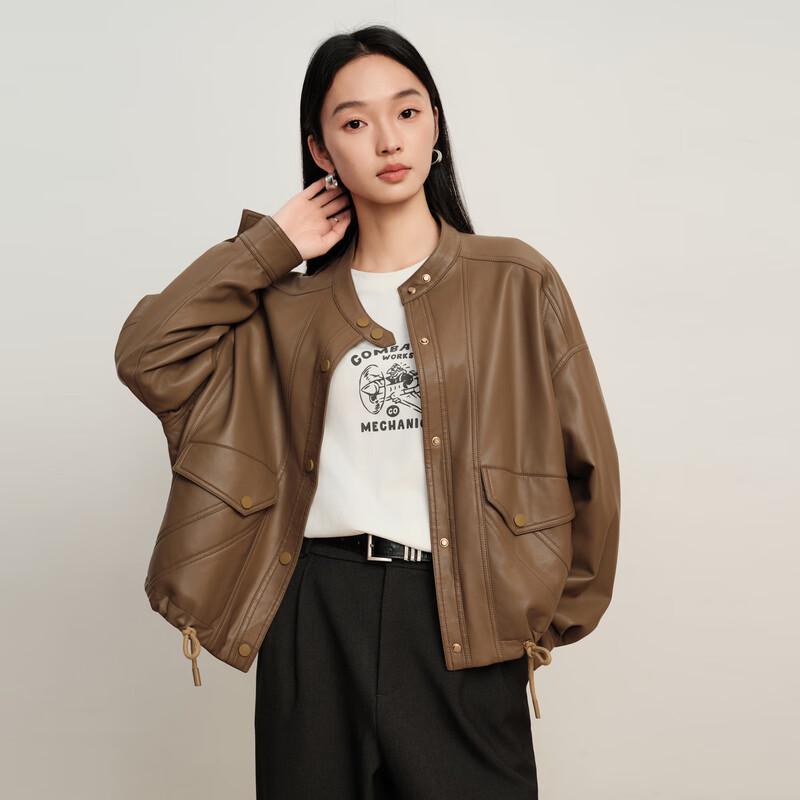 

Elva Island Women s Vintage PU Leather Short Jacket L