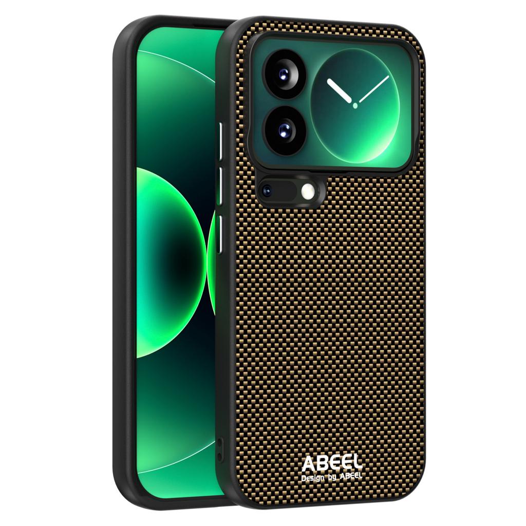 ABEEL For Xiaomi 17 Pro Magnetic Case Printed PC TPU Aluminum Alloy Leather Phone Cover