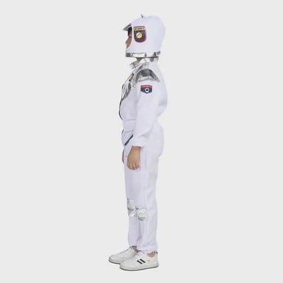 Weißes Astronautenkostüm-Set für Kinder: Raumanzug mit Kapuze für Festivals & Rollenspiele