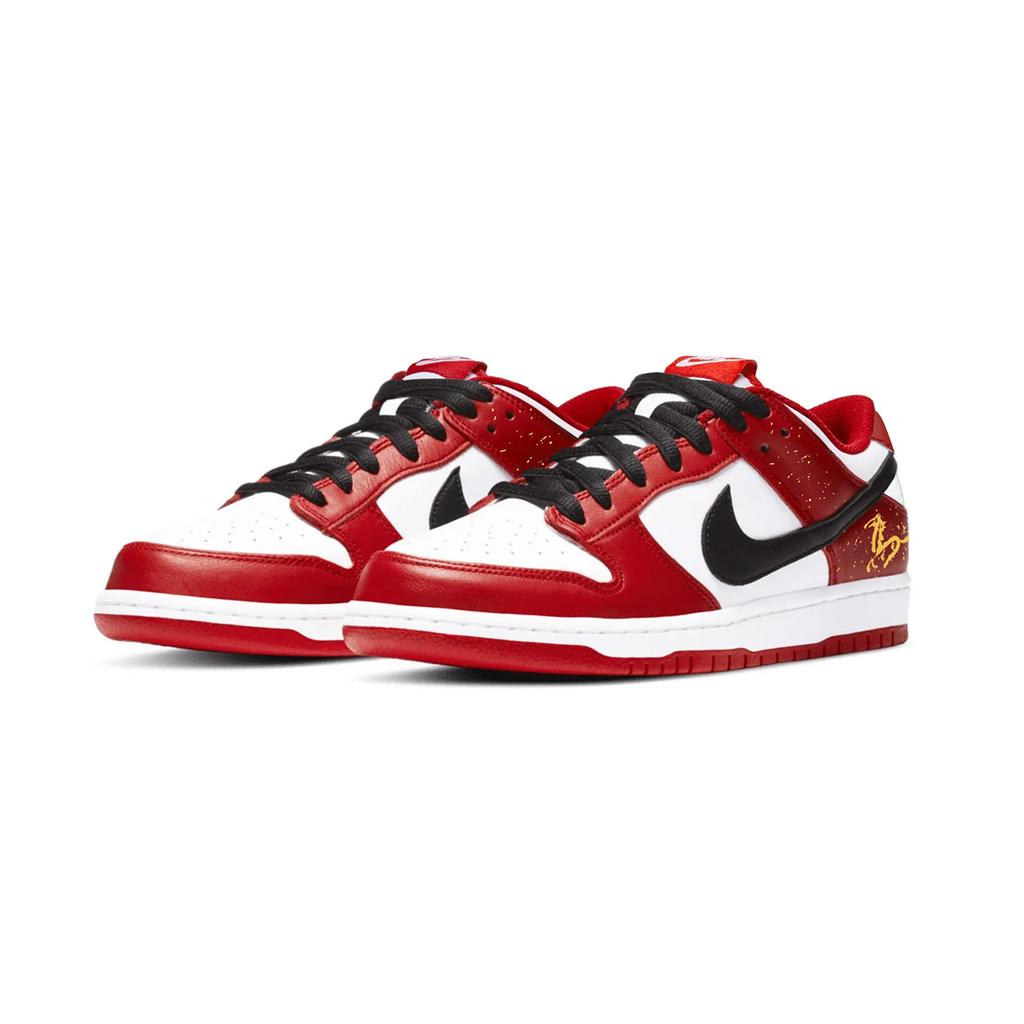Nike Dunk Low top Skateboard Shoes Unisex Red White Black HF5441-104(Team1749-)