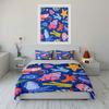Sea Life Pattern Three-Piece Decor Multiple Sizes Kid'S And Adults' Bedroom Exquisite 3Pc Bedding Set, Gift