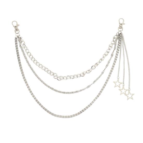 Waist Chain Titanium Steel Multi Layer Design Star Pendant Hip-hop Men Women