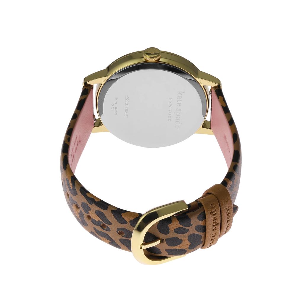 Kate Spade New York Leopard Print Apple Watch® Band (for 38/40/41mm Cases) & Classic Watch Head Compatible Set