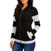 European & American Fall/Winter Hoodie - Thickened Ears Mid-Length Color-Block Hooded Cross-Border Sweatshirt