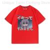 BOCCHI THE ROCK T Shirt Gotoh Hitori Cartoon Cute Print Tshirt Women Unisex Harajuku Fashion Summer Cotton Short Sleeve Tee Tops