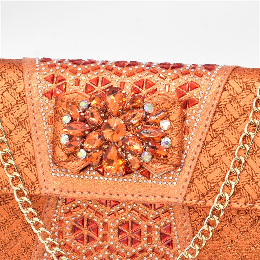 Sandalias de Tacón Alto con Bolsa para Zapatos Italiana, Adorno de Pedrería y Hebilla Floral para Bodas y Fiestas